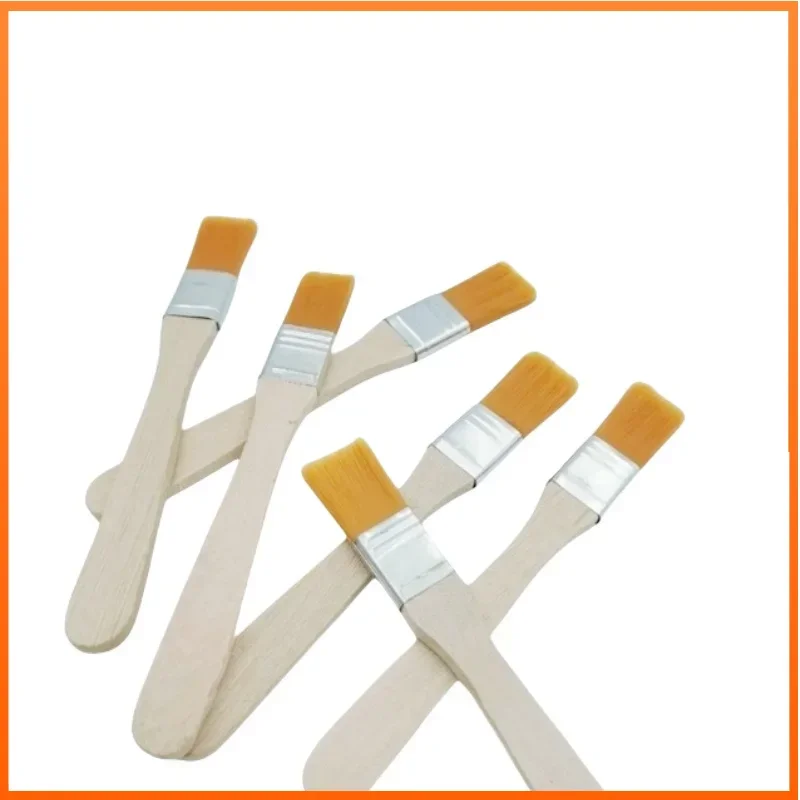 

2Pcs Wooden Handle Brush, Nylon Bristles Welding Cleaning Tools For Solder Flux Paste Residue Keyboard PC