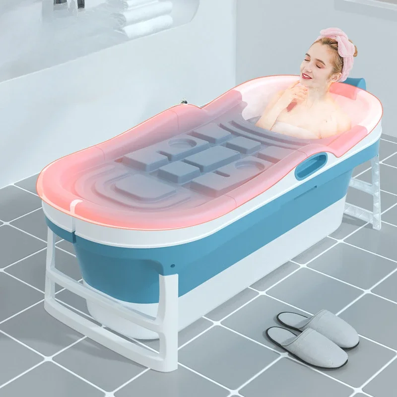 Bathroom Tubs Adult Folding Bathtub Inflatable Hot Tub Bath Adults Spa Foldable Mobile Swimming Pool Badewanne Newborn Baby