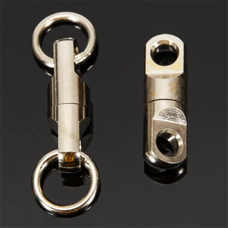 High-speed Rotating Stainless Steel Column Type Rotary Bearing Swivel Fishing Swivels Hook Sea Fishing Belt Ring Swivel MTB