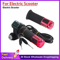 12V-90V Twist Throttle Accelerator with Led Digital Display Indicator Key Switch for Electric Bike Scooter Electric Throttle