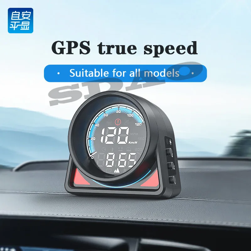 Hud Head-up Display Multi-Functional A430G Vehicle General Gps Instrument Beidou Chip Altitude Instrument HD Digital Display