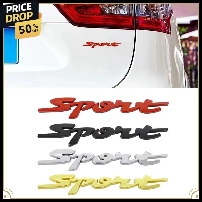 

Metal 3D Car Styling Rear Trunk Body Racing Sport Word Letter Logo Sticker Emblem Badge Decal Sticker Auto SPORTS Accessories