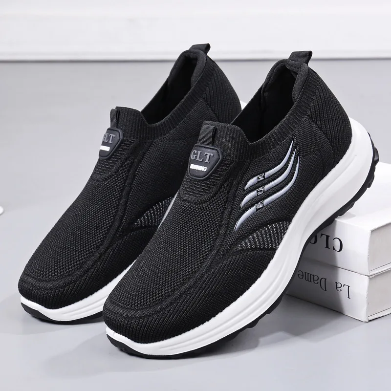 

2024 Spring and Autumn New Mesh Breathable Shoes for Men and Women, Comfortable, Leisure, Sports, Running Single Shoes, One Step