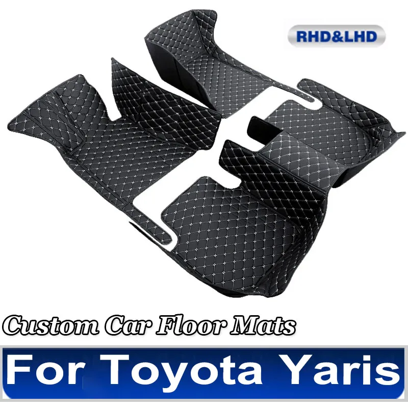 Car Floor Mats For Toyota Yaris Hybrid Mazda2 Hybrid MXPH11 2021 2022 2023 Waterproof Protective Pad Floor Cover Car Accessories