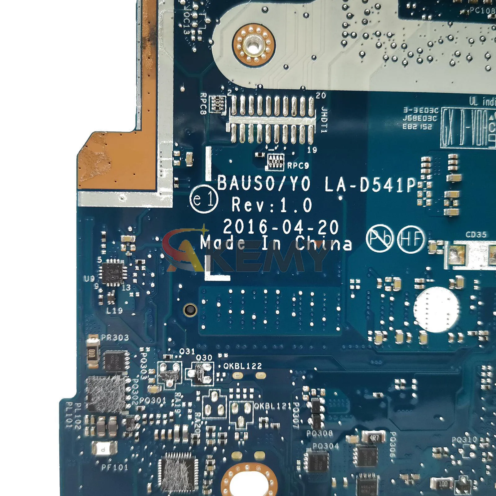 LA-D541P لينوفو ثينك باد يوجا 510-14AST اللوحة الأم للكمبيوتر المحمول مع A6 A9 CPU DDR4 UMA 100% تم اختبارها بالكامل