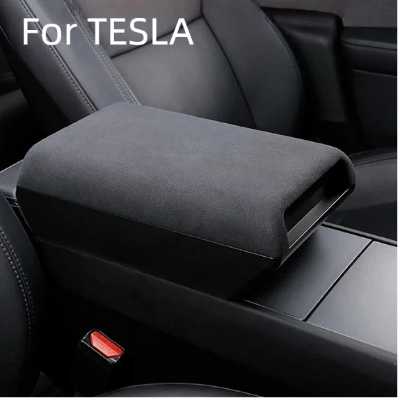 Durable Interior Organizer Armrest Raised Cushion Storage Box For Tesla Model 3 Y Highland Juniper