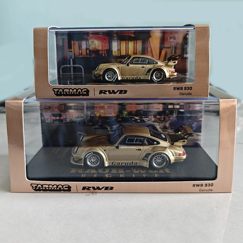 

Модель автомобиля под давлением 1/43 RWB 930, модель автомобиля из сплава 1/64 Porsche, коллекционные игрушки для мальчиков, Подарочная оригинальная коробка