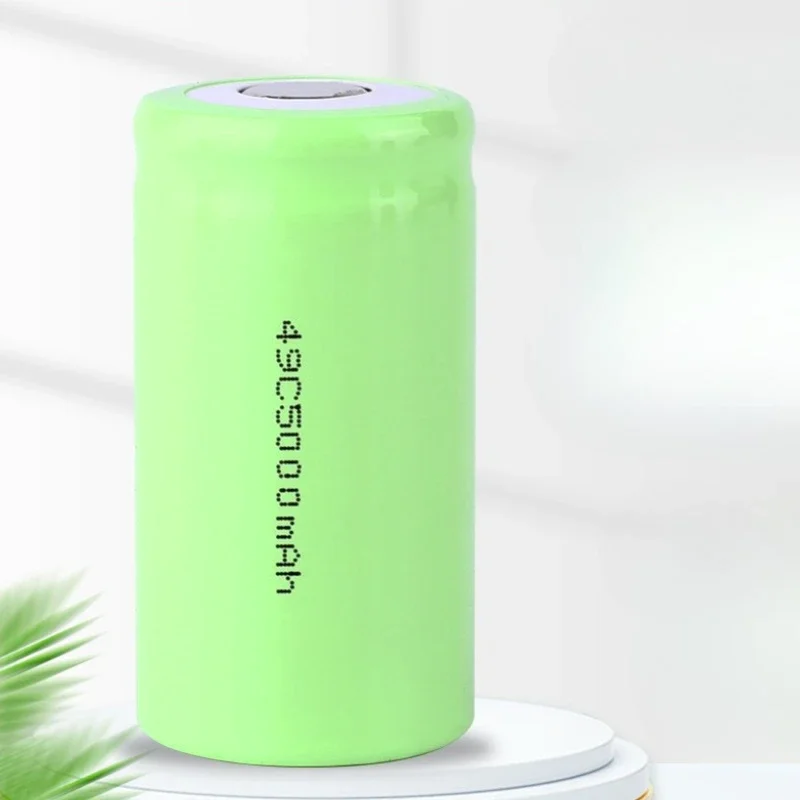 5000mAh 1.2V Rechargeable Battery Pack NI-MH C Size NO.2 Battery with Flashlight Pins Tabs for Torch and Toys Clock
