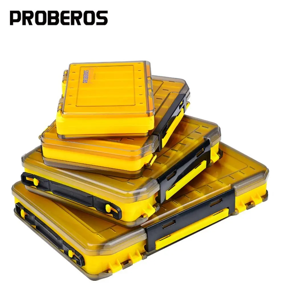 Caja de aparejos impermeable doble capa para señuelos y cebo - imagen 4