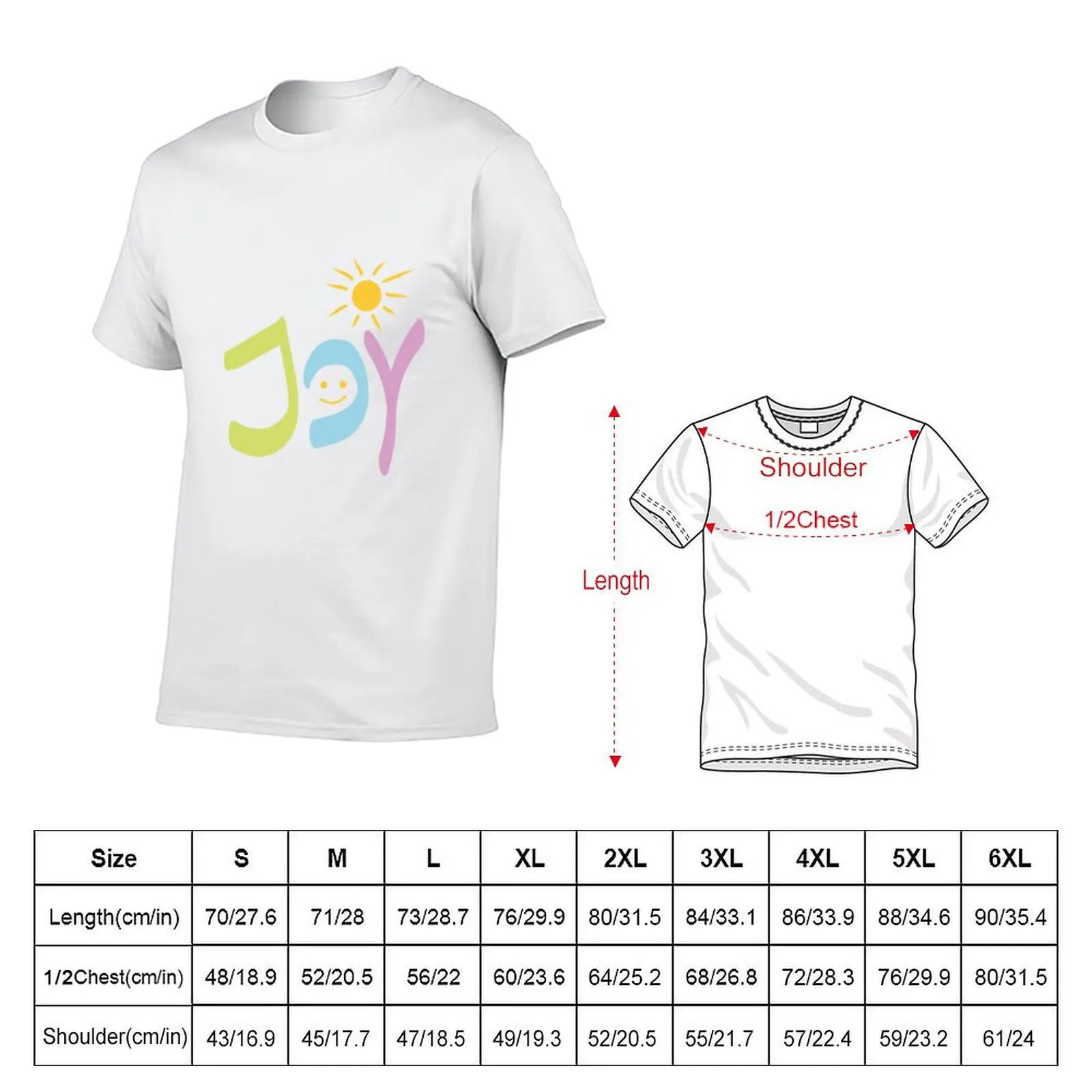 Joy - smile :-) sun T-Shirt t shirt for man 100 percent cotton man t shirts for men T-Shirt
