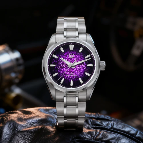 Imagen 2 del producto Watchdives WD0003C Reloj de 38 mm VH31 Sweep Seconds Movimiento de cuarzo Reloj de acero inoxidable Elementum Diseño original Reloj de pulsera para hombre
