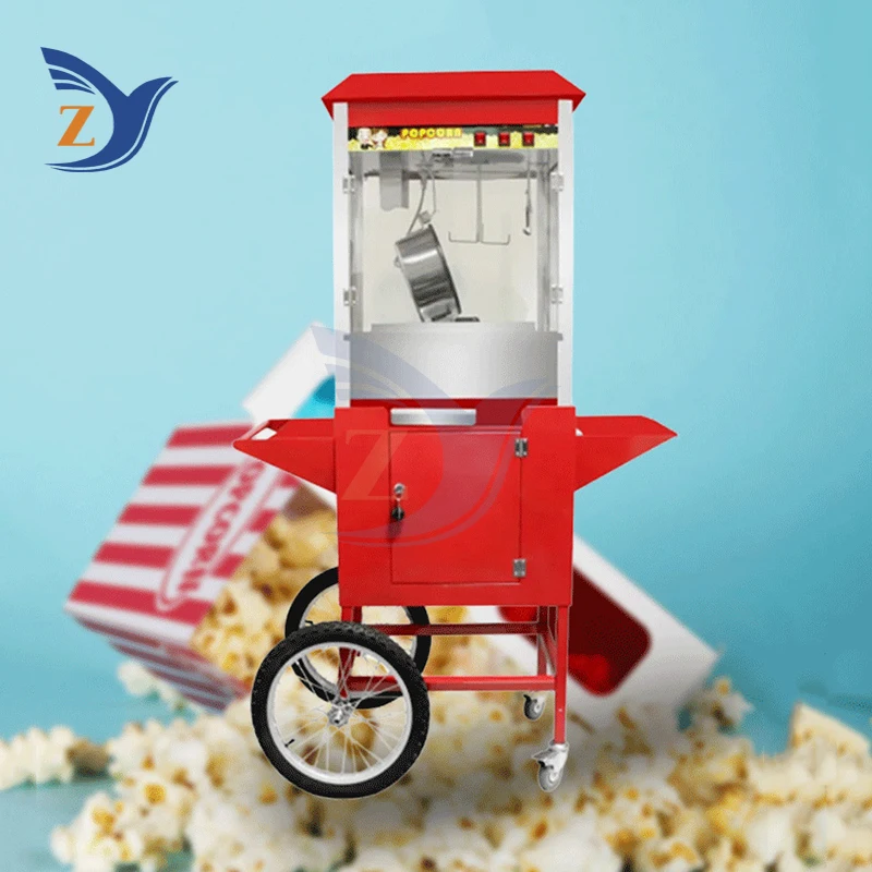

Машина для попкорна, тележка из нержавеющей стали, коммерческая электрическая автоматическая серия, киоск, шарик-бабочка, поставка оборудования
