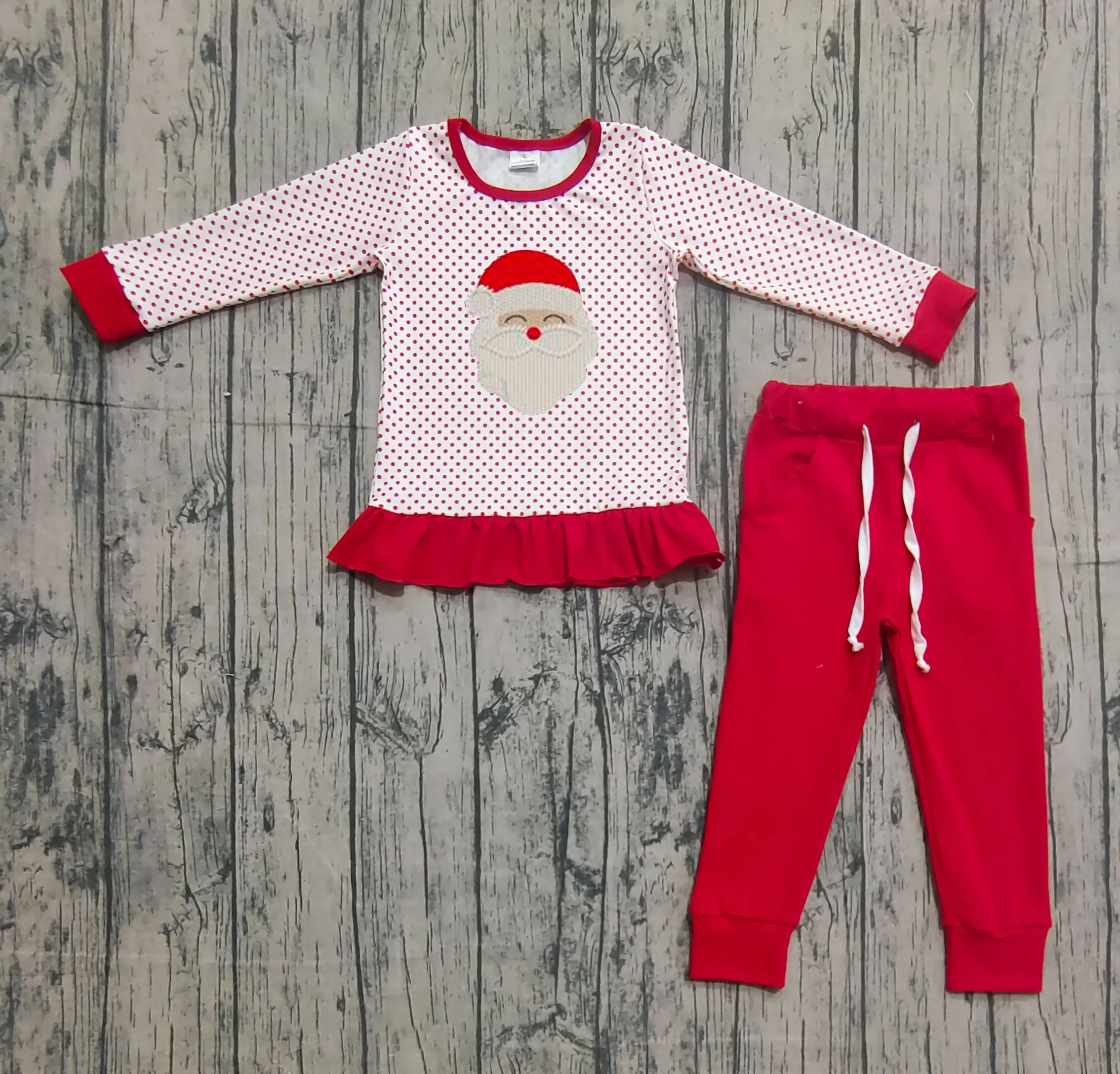 

Z926-16 GLP2708 Kids Outfit Long Sleeve Top With Pants Set Children Christmas Clothes