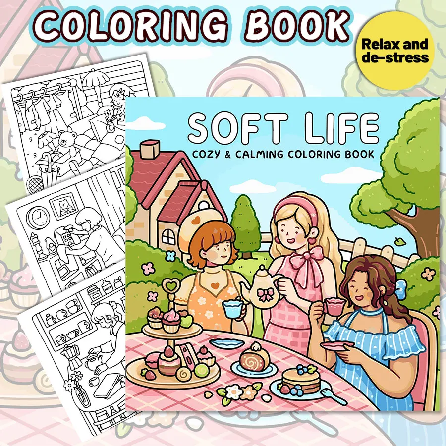 Juego de libros para colorear para adultos, diversos temas de inauguración del corazón, colorear fácil y relajante para padres y niños en casa