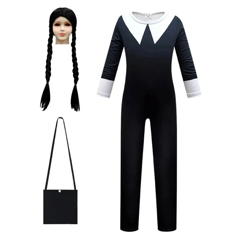 أزياء تنكرية جديدة لعام 2025 للأطفال بذلة morticia فستان حفلات عائلي للفتيات ملابس نسائية أزياء الهالوين ☆ ★ ☆ ★ كيو أوم [8