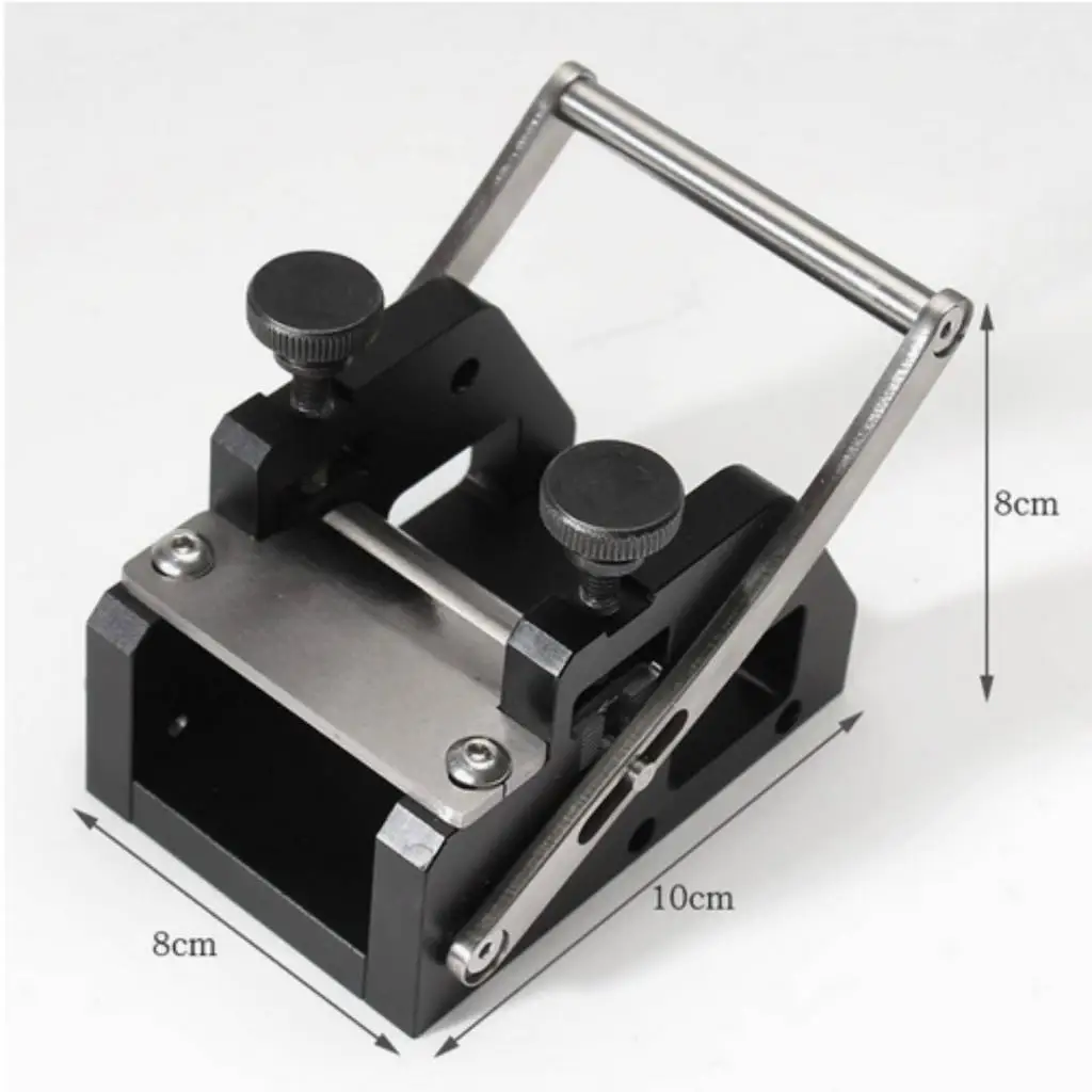 Leather Thickness Adjustment Skiver Manual Splitter Sturdy Aluminum Tool for Leatherworking Crafts and Strip Trimming Needs
