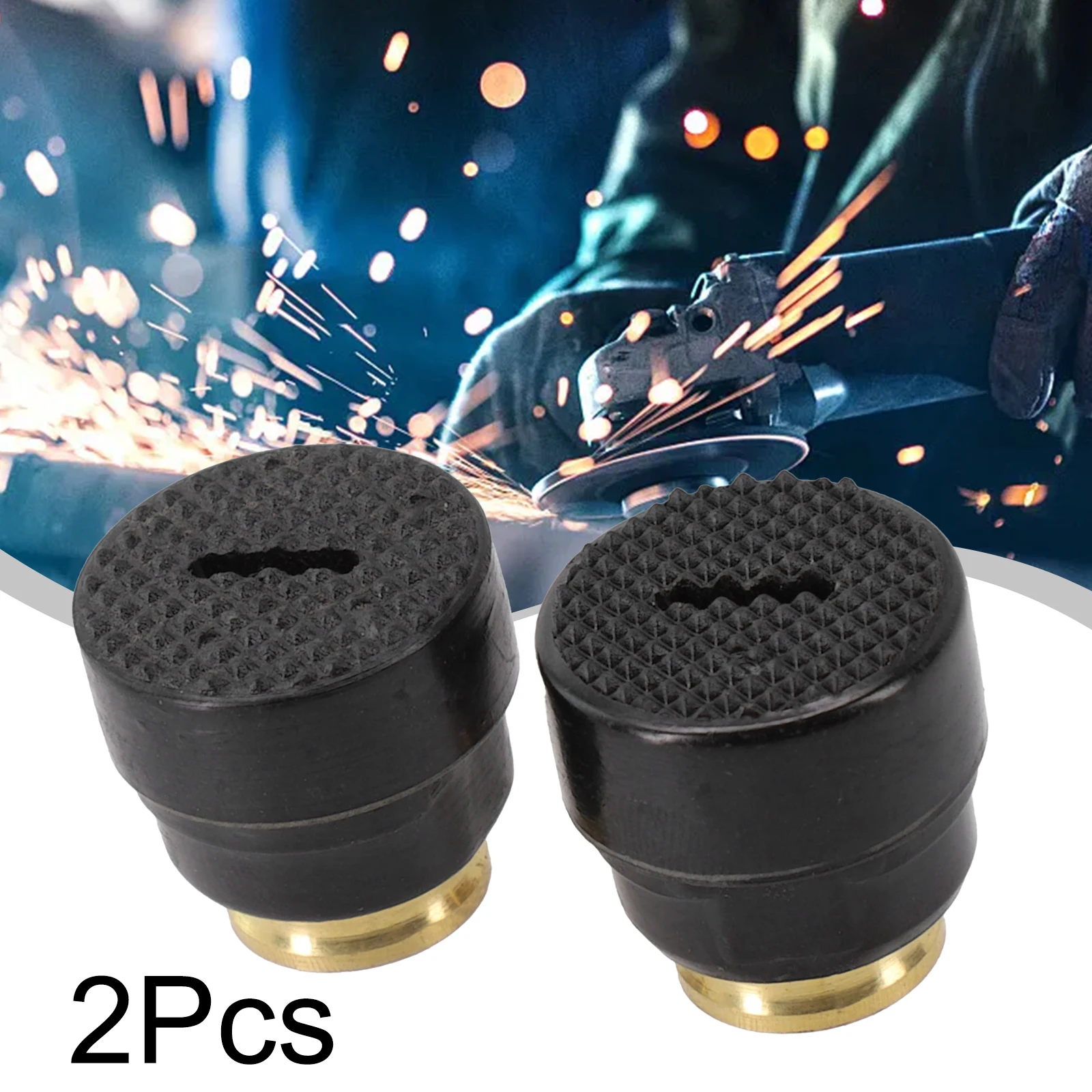 キャップとホーダーカーボンブラシ電動工具アクセサリーブラシホルダー付き 2 セットアングルグラインダーケースカーボンブラシカバー
