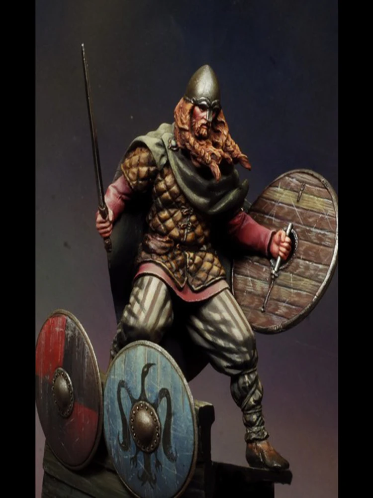 1/24 75mm   fantasy VIKING ancient stand 75mm    Resin Model Miniature  figure Unassembly Unpainted