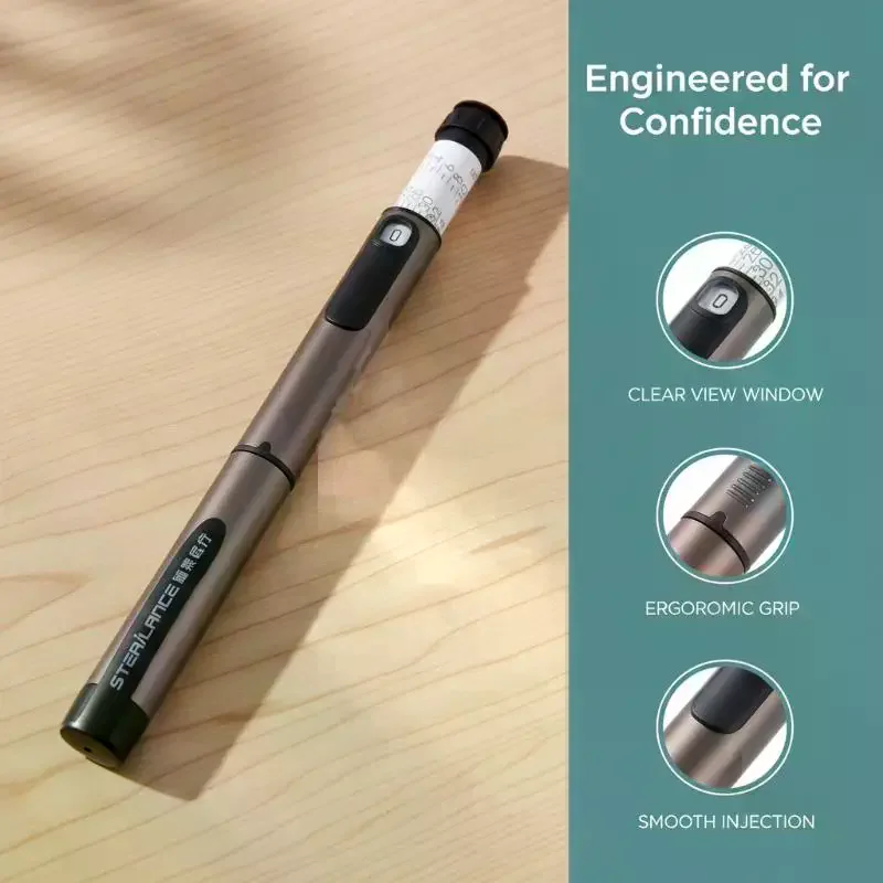 1Pcs Insulin Injection Pen Automatic Easy Portable Reusable 3ML Diabetes Home Office Convenient Self Care No Pain