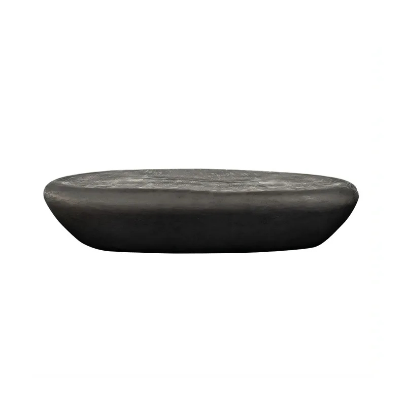 Modern minimalist, pebble coffee table, outdoor waterproof, imitation stone texture coffee table