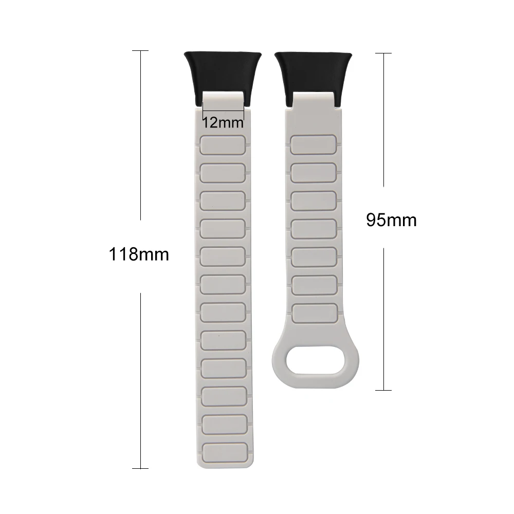 Xiaomi Band 7 Pro Armor 스타일 퀵 릴리스 Sweatproof 실리콘 Smartwatch Band Man Woman 용 교체 마그네틱 시계 스트랩