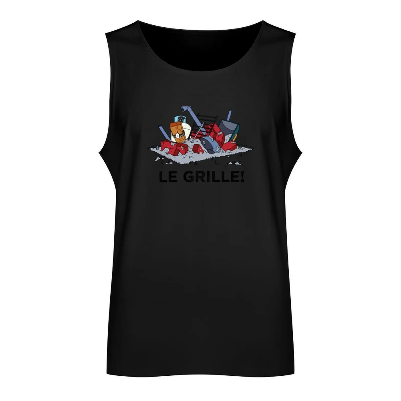 Le Grille! Tank Top Man summer clothes Men's fitness t-shirt