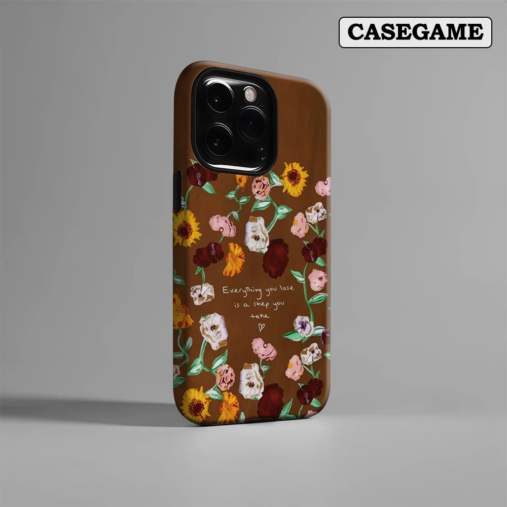 Bohemian Florals IPhone 17 Must-Haves Handyhülle für IPhone 17 16 15 14 13 12 Pro Max Plus Doppelschichtige Rückseite INS