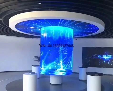 

Display Led Soft Screen P1.5 P1.8 P2 P2.5 Design Customized Soft Full Color Smd Flexible Creative Led Panel Display