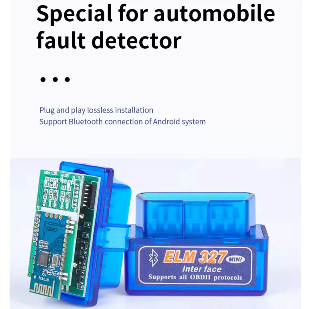 A+++ Quality ELM327 V1.5 Diagnostic Interface PIC18F25K80 2PCB Android / Symbian / PC All OBD2 Car Protocol Bluetooth-Compatible