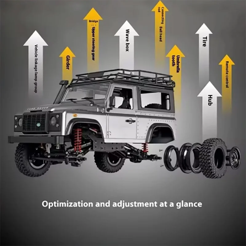 Mn99s 1/12 Mn Model Rtr Versie Wpl Rc Auto 2.4g 4wd Rtr Version Climbing Car Guard Upgraded Remote-controlled Car  Truck Toy