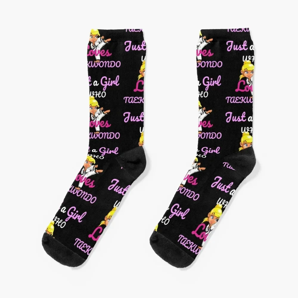 Just A Girl Who Loves Taekwondo-Martial Arts Lovers Socks loose Antiskid soccer hiphop Men's Socks Women's