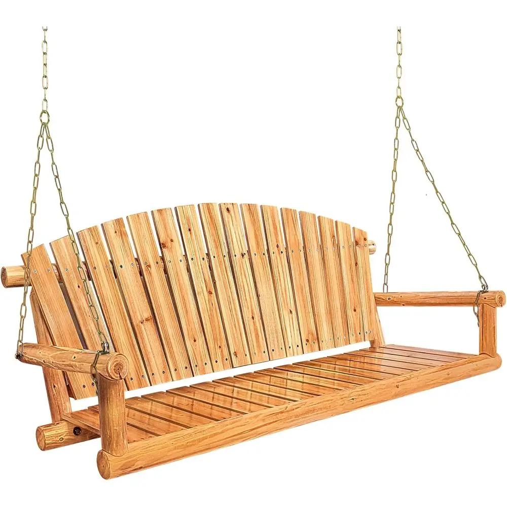 

Трехместные деревянные садовые качели для улицы - прочные, легкие, с отделкой под солнечный свет