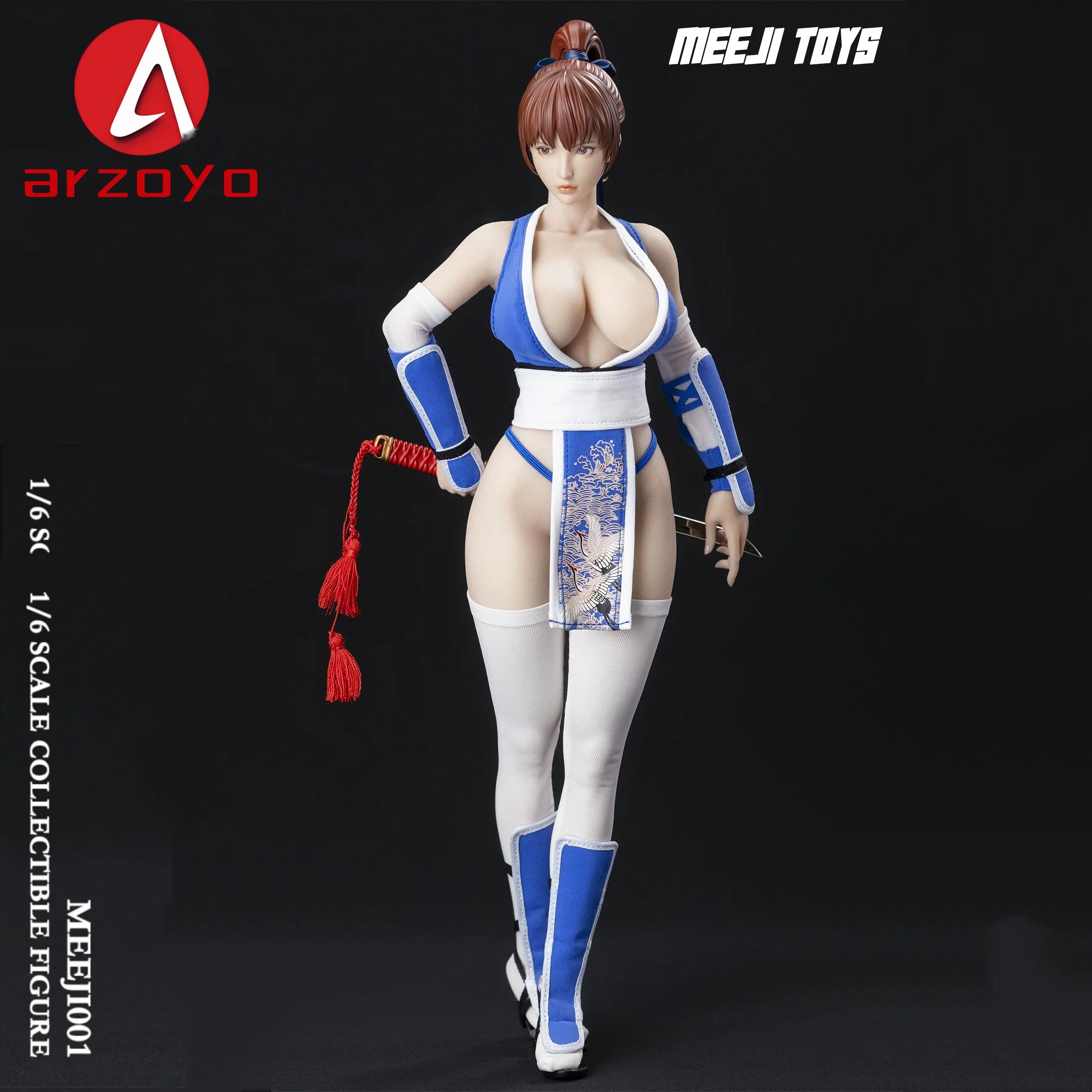 

Коллекционная фигурка MEEJI Toys MEEJI001, женская модель в стиле ниндзя, масштаб 1/6, 12 дюймов, полный комплект, солдатка, для коллекционирования