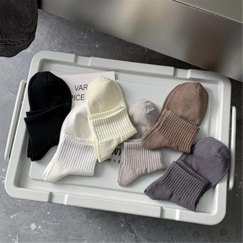 

Mens Casual Outdoor Sport Short Tube Ankle Socks Ribbed Cuff Cotton Stretch Basic Solid Color Athletic Short Socks Y1QD