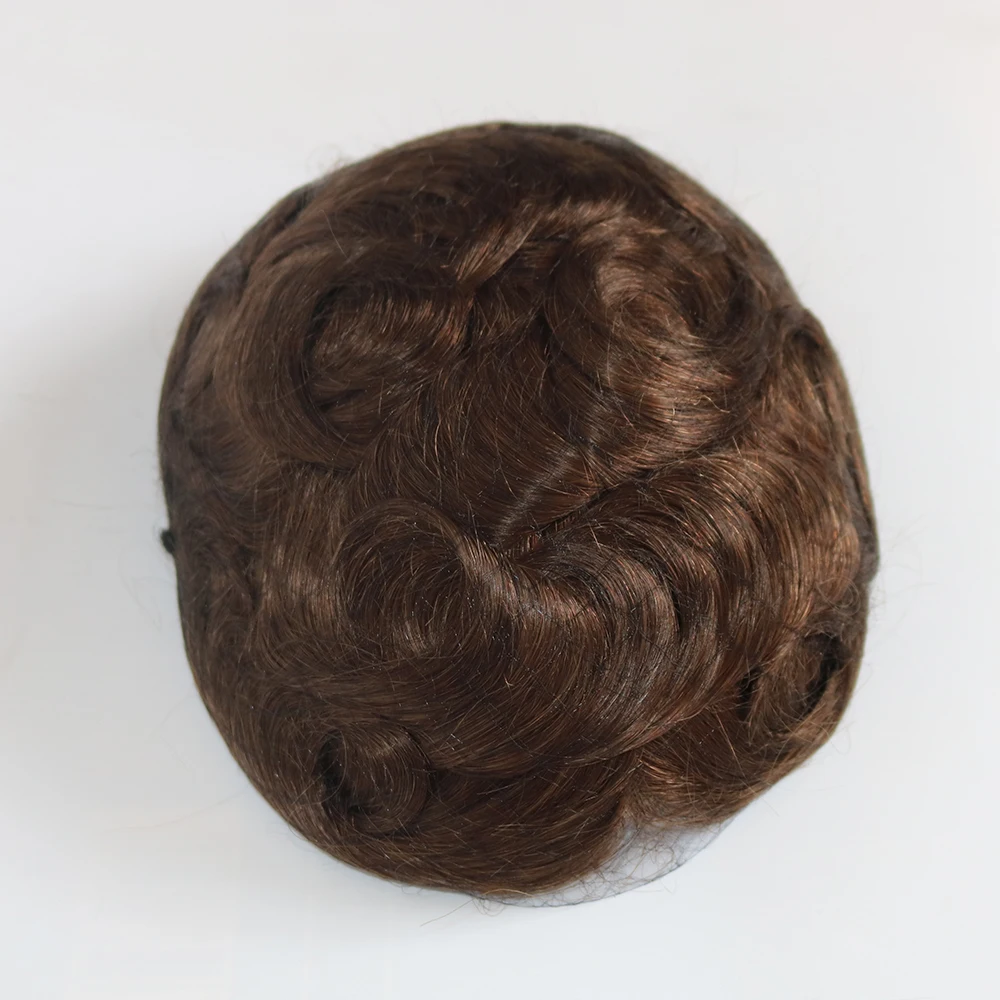 باروكات الذكور # 1ب40 # 1b65 شعر مستعار للرجال 80%-90% كثافة الرجال عقدة مزدوجة قوية S شعر مستعار اصطناعي 100% شعر بشري أسود