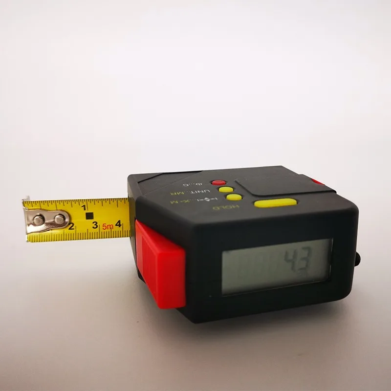 5M Digital Display Steel Tape Measure High Precision Electronic Distance Meter Shock Resistant Woodworking Measuring Hand Ruler