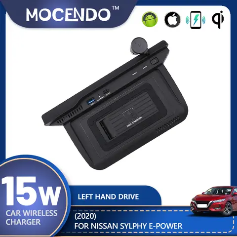 For Nissan Sylphy E-POWER 2020-2024 car wireless charger pad fit xiaomi,iphone phone car charger accesorios para auto