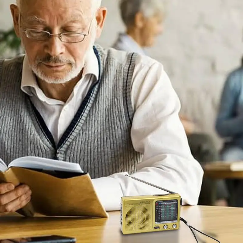 Portable Radio AM FM Radio With Loud Speaker Retro Good Signal Electronics Device For Good Signal And Clear Sound For Home