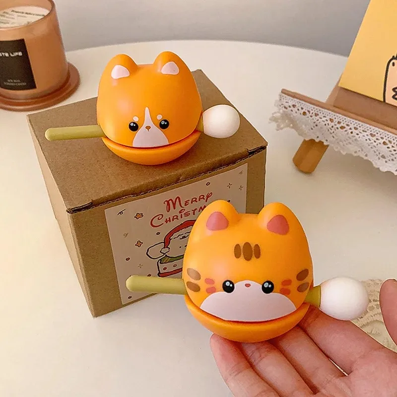 2026 Pez de Madera con Diseño Animado Juguete Antiestrés Instrumento de Percusión Suerte Figura de Gato Ideal para Regalo