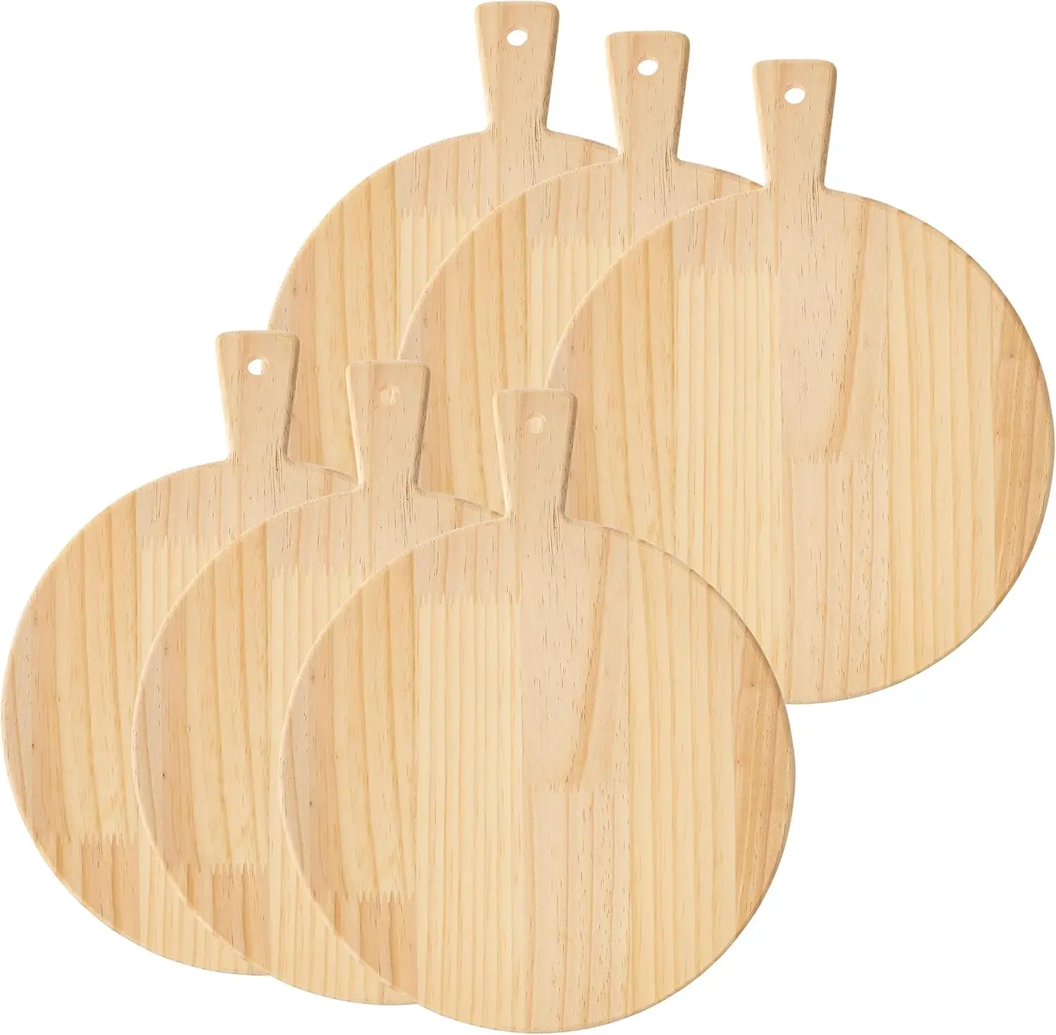 

14.7" Unfinished Wooden Cutting Board, 6 Pack