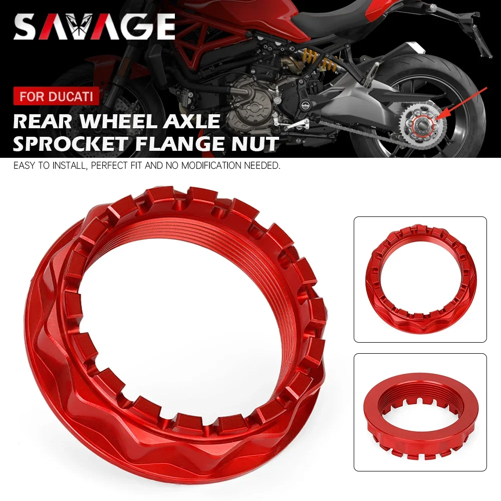 

Rear Wheel Axle Sprocket Flange Nut For DUCATI SuperSport 950/939 Panigale V4 V2 Streetfighter Multistrada XDiavel Diavel 1200