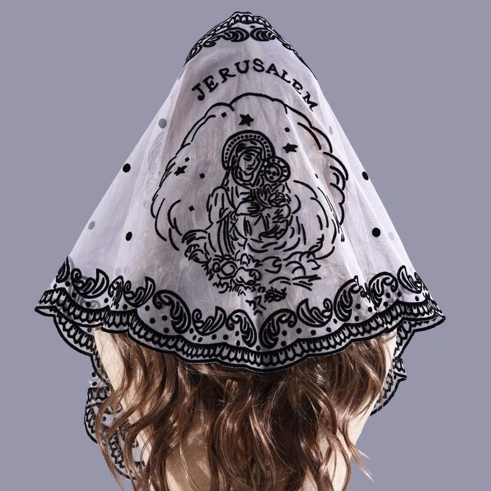 Fashion Hollow Out Lace Scarf Shawl Embroidery Thin Foulard Bandana Hair Scarf Headband Wedding Accessories
