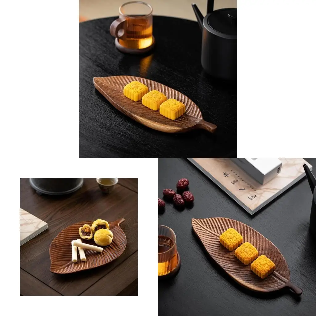 Wooden Refreshment Tray Fruit Tray Dessert Plate Japanese