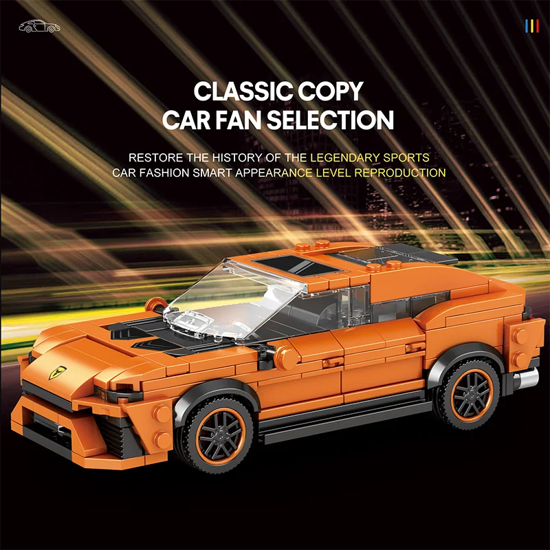 690 Samochód Model w Skali 1:24 Mini Klocki Konstrukcyjne 408 Elementów MOC City Kreatywne Klocki Techniczne Zabawki Edukacyjne Prezent dla Chłopca