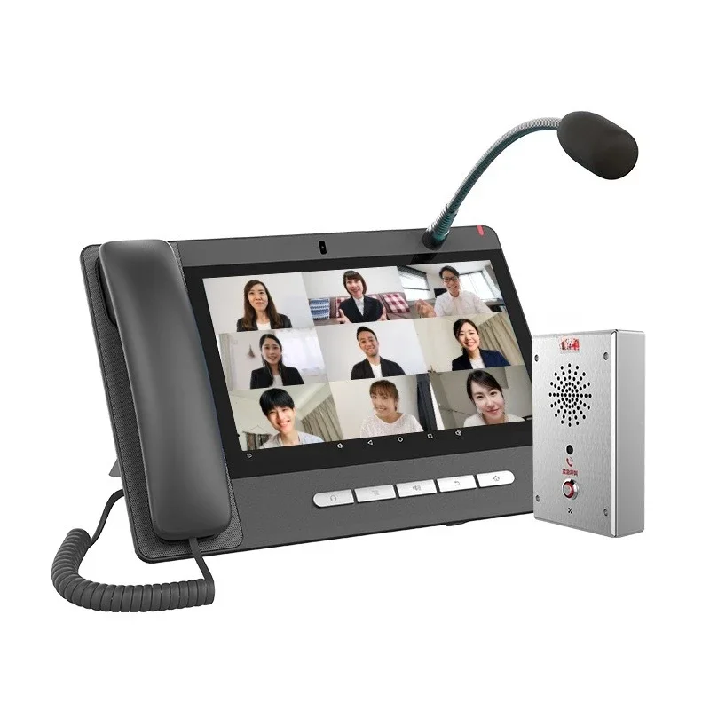 

Network intercom system parking lot prison Android two-way visual intercom end point pager one-click alarm