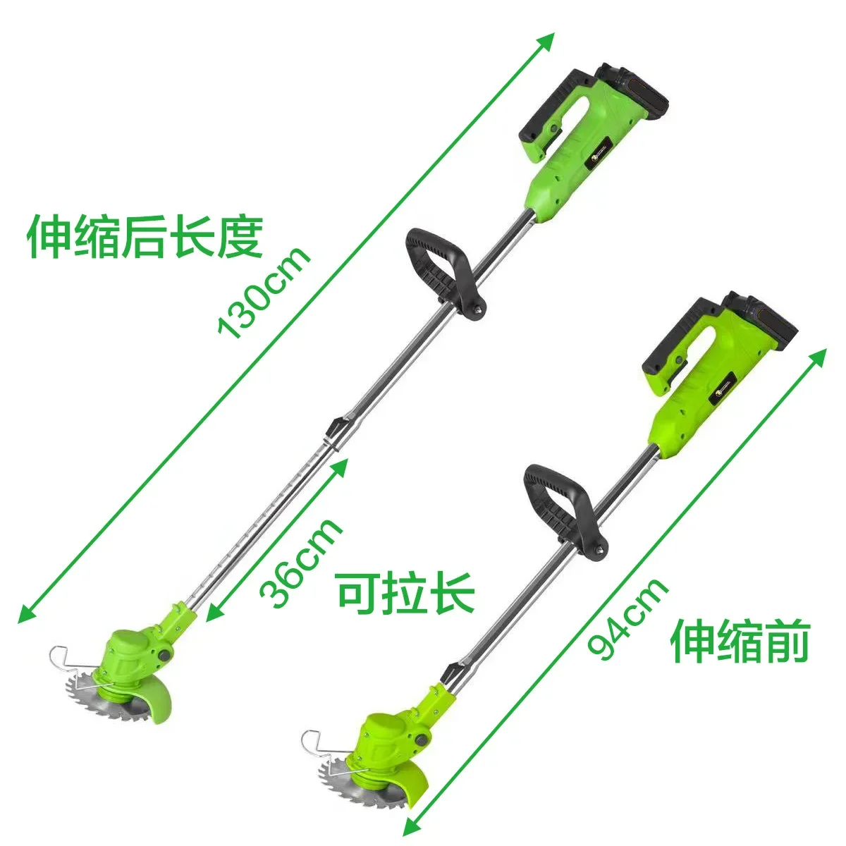 High Power Cordless Rechargeable Lithium Battery Lawn Mower Handheld Multifunctional Garden Tool Weed Cutter For Home And