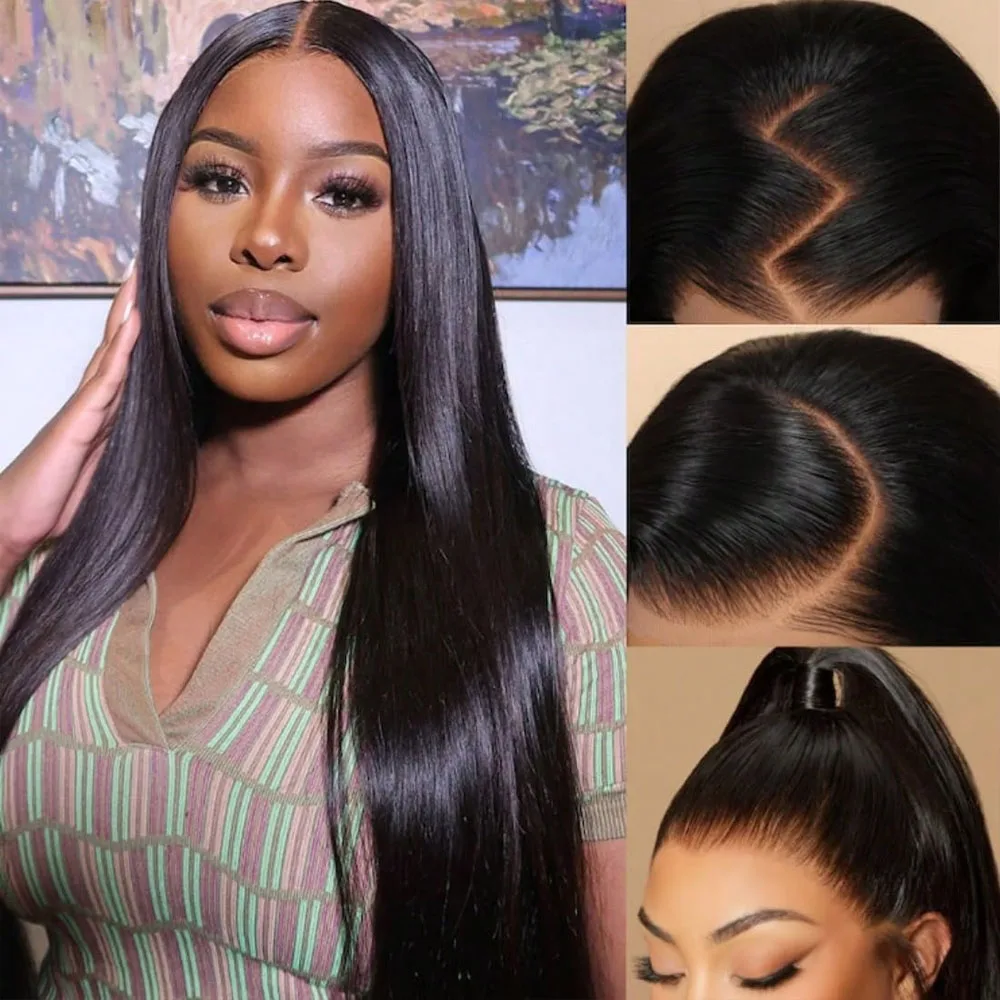 40 42 Inch Straight Human Hair Wigs 13x4 13x6 HD Lace Frontal Wigs For Women 5x5 Glueless Bone Straight Lace Front Human Hair Wigs