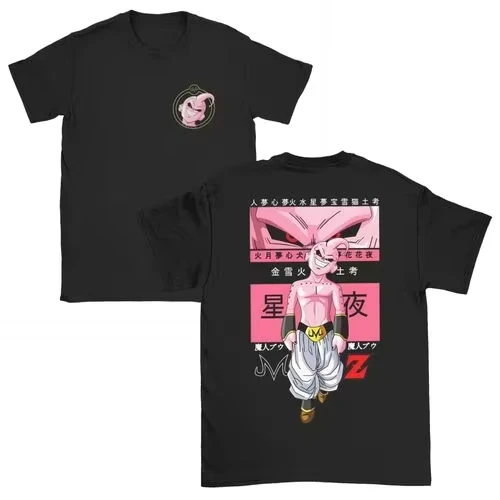 

Мужская футболка Kawaii Majin Buu Gym Ball Z для фитнеса с аниме, хлопковая летняя одежда с короткими рукавами и круглым вырезом для родителей