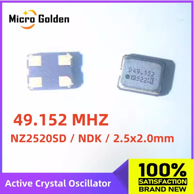(5pcs) NZ2520SD NDK 49.152M 49.1520MHZ 2520 SMD Active Crystal Oscillator 2025 2.5x2.0mm 4pin Low Phase Noise Low Jitter