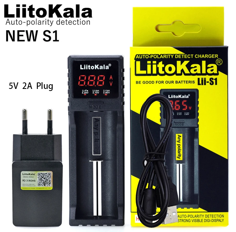 LiitoKala Lii-S8 Lii-S6 Lii-S4 Lii-S2 LiiS1 inteligentna uniwersalna ładowarka LCD do 3.7V Li-ion 1.2V NiMH 3.2V Li-FePO4 3.8V bateria IMR